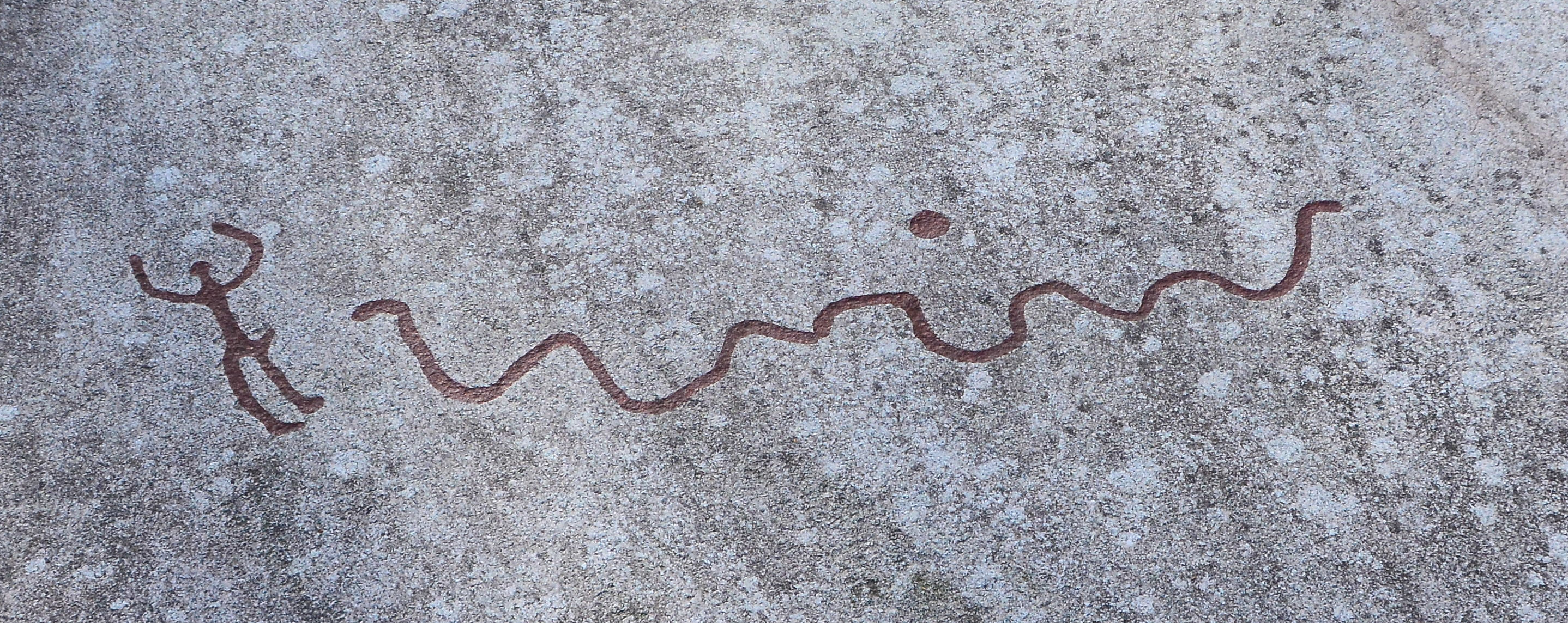 bronsealder slange mann